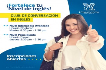 Participa del Club de conversación en Inglés 