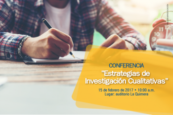 Conferencia "Estrategias de Investigación Cualitativas"