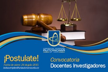 Convocatoria para Docentes Universitarios Facultad de Derecho