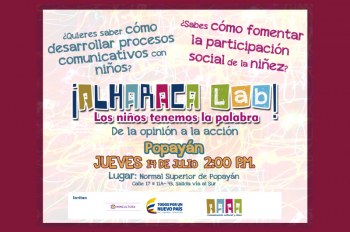 Socialización del proyecto ¡Alharaca Lab! 