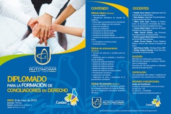 Diplomado para la formación de conciliadores en derecho