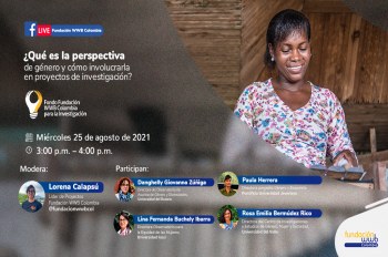 Conversatorio ¿Qué es la perspectiva de género y cómo involucrarla en proyectos de investigación?