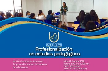 Programa de Profesionalización en Estudios Pedagógicos