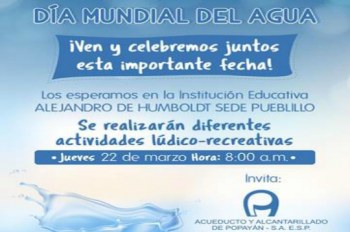 Uniautónoma del Cauca y Acueducto de Popayán celebran juntos el Día del Agua