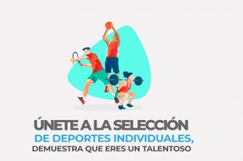 Únete a la selección de deportes individuales, demuestra que eres un talentoso