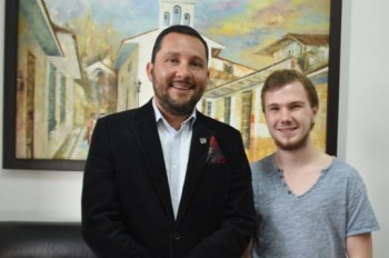 Estudiante alemán realiza visita académica en la Uniautónoma