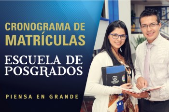 Cronograma de matrículas en la Escuela de Posgrados II período 2016