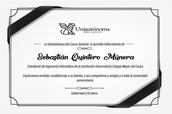 Condolencias a la comunidad UNIMAYOR