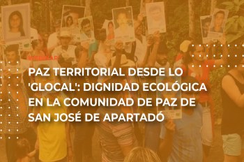 Christopher Courtheyn presenta su ponencia ‘Paz territorial desde lo 'glocal': dignidad ecológica en la Comunidad de Paz de San José de Apartadó’