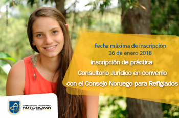 Inscripción de práctica Consultorio Jurídico. 